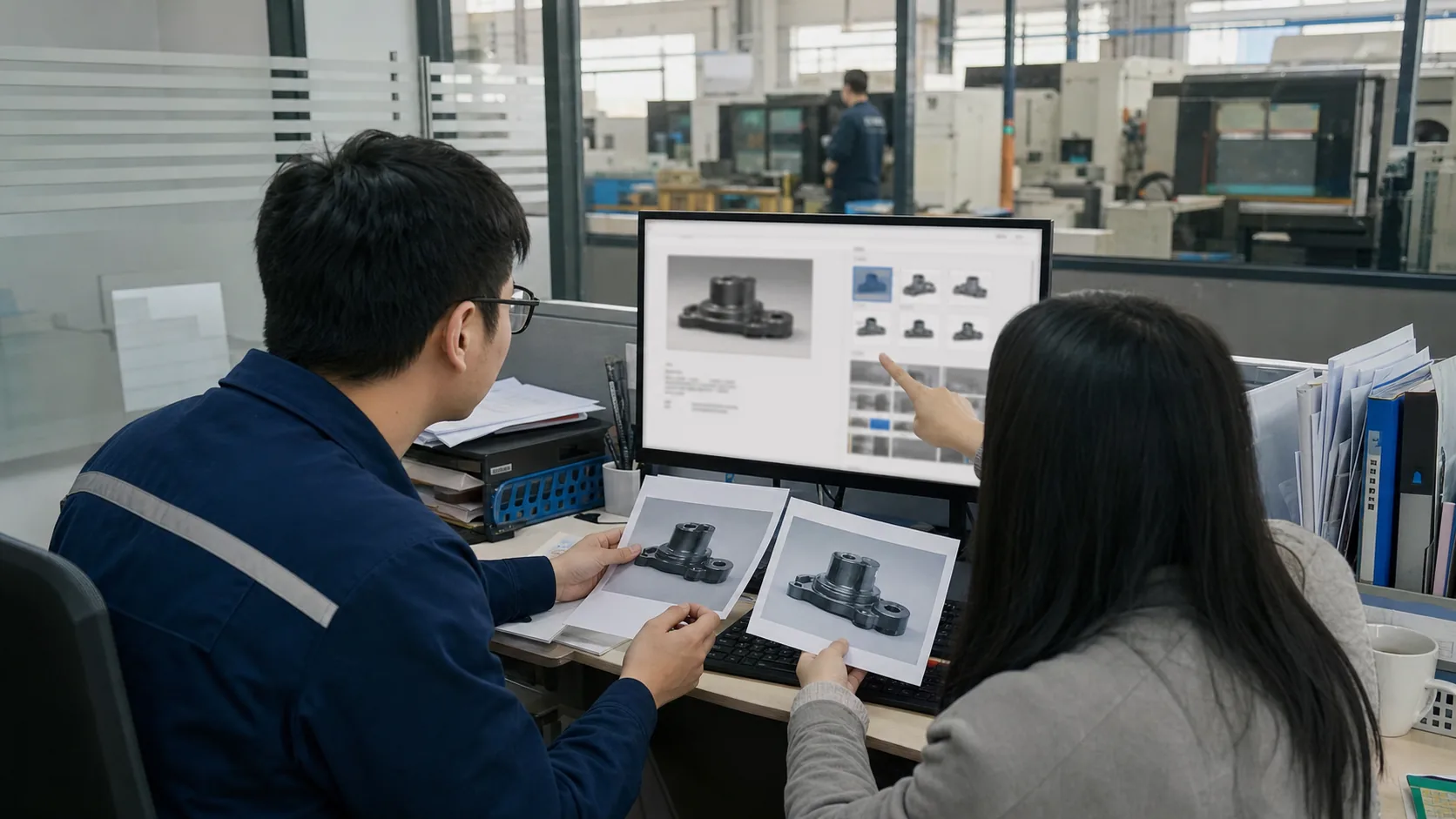 网站运营人员核对产品页新旧图片文件