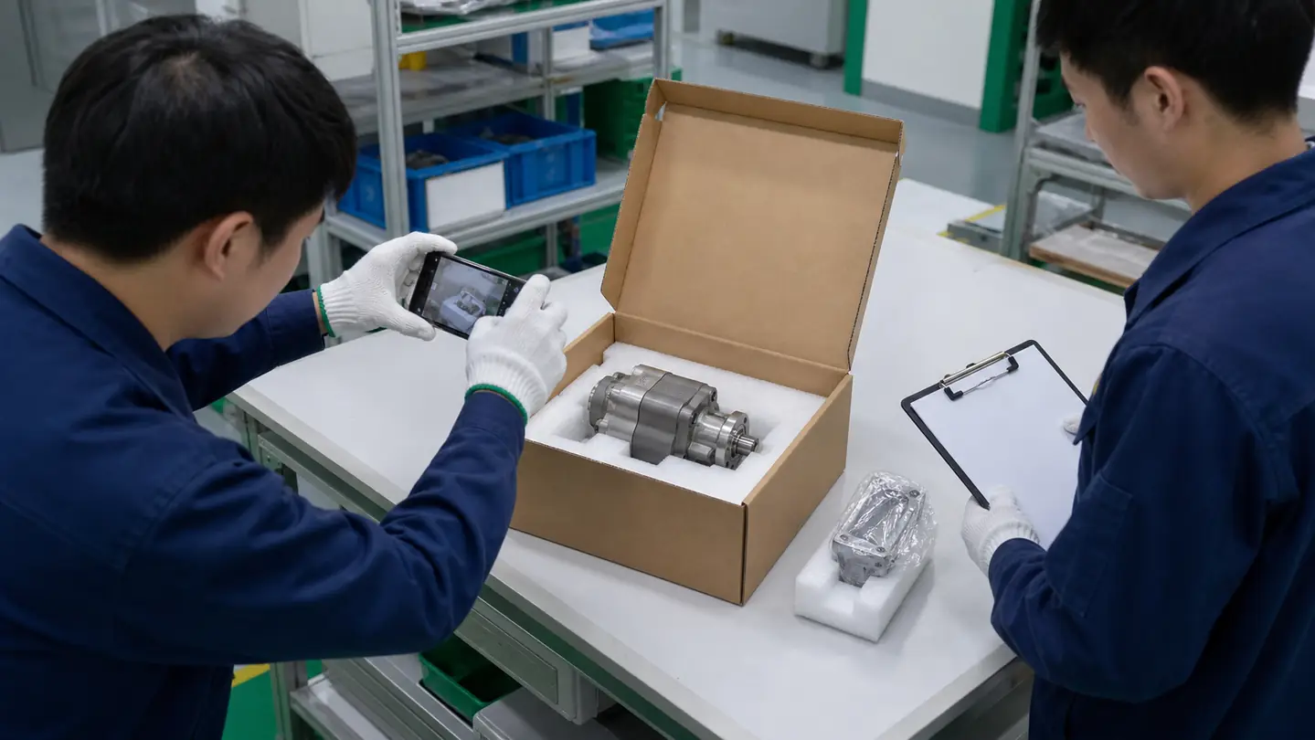 售后与质量人员开箱记录退回零件的原始包装和摆放状态