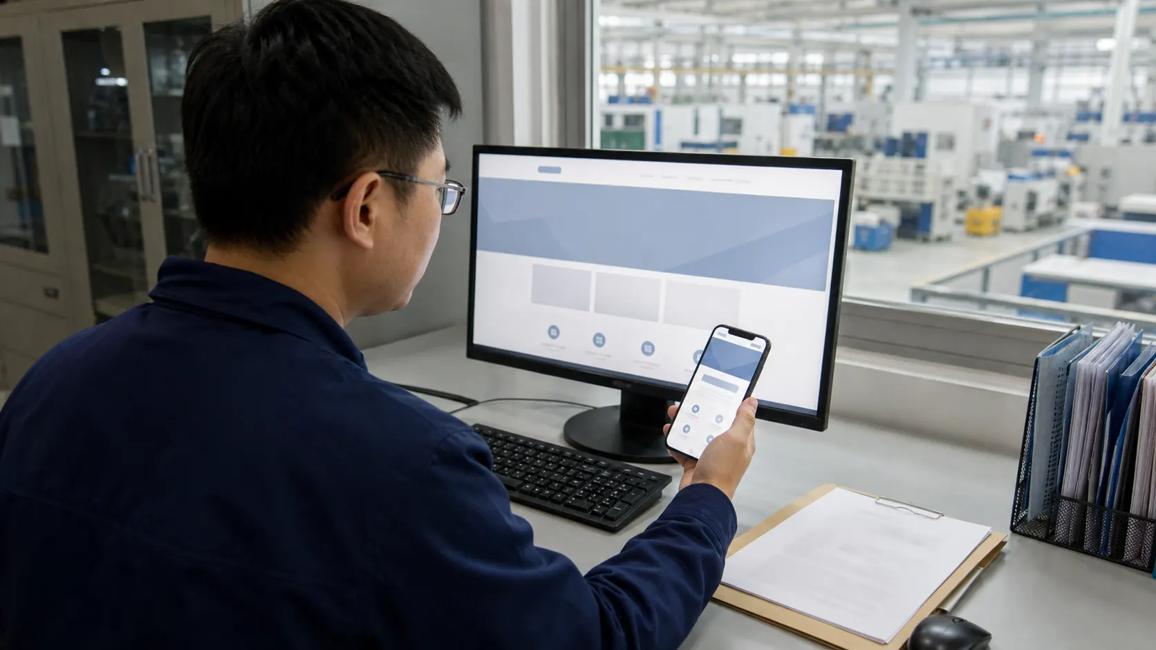 网站运营人员检查官网实体名称的桌面端与移动端显示