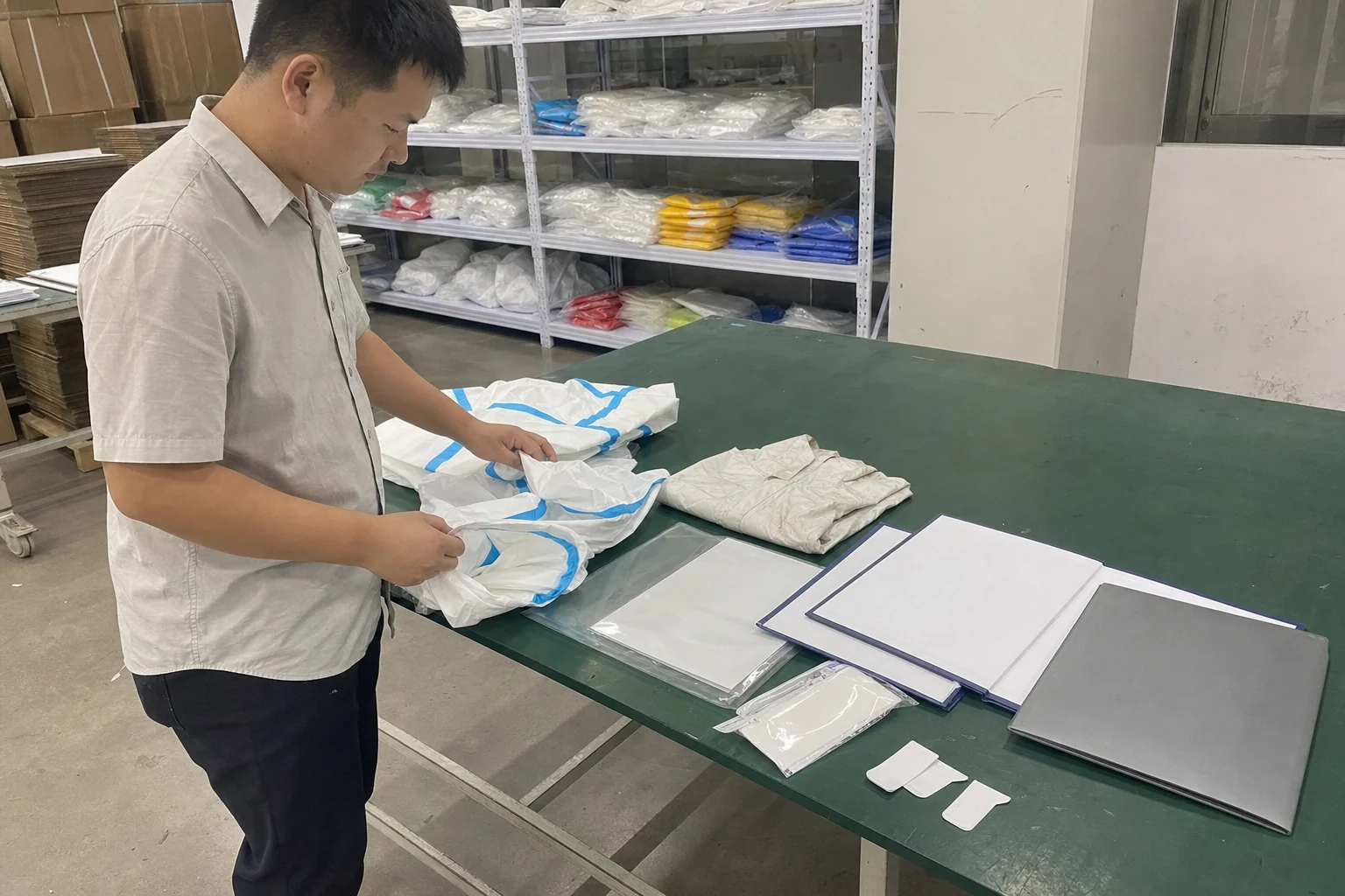 防化服定制资料负责人整理新旧证书和样品交接信息