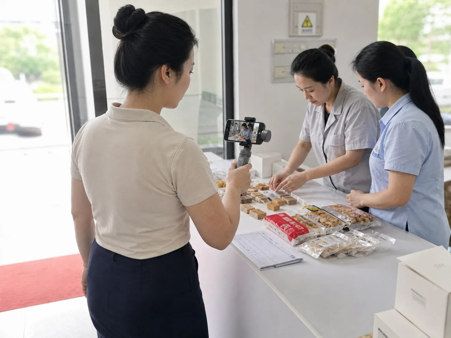 花生糖加工出现批次异常，应该沿哪些记录往回查